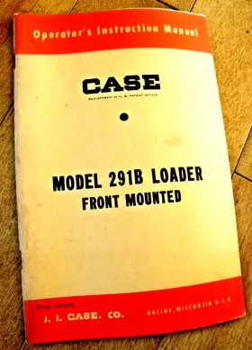 291B J.I. CASE Loader Front Operators Manual