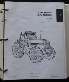 3394 J.I. CASE Row Crop Tractor Catalog Manual #2