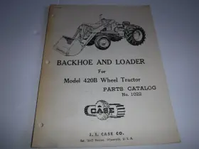 420B J.I. CASE Backhoe Loader Catalog Wheel Tractor