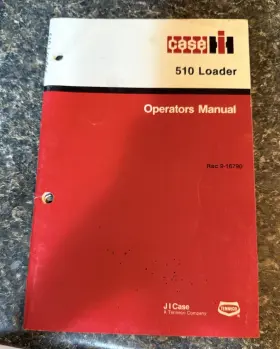9-16790 J.I. CASE Operators Manual Loader Rac