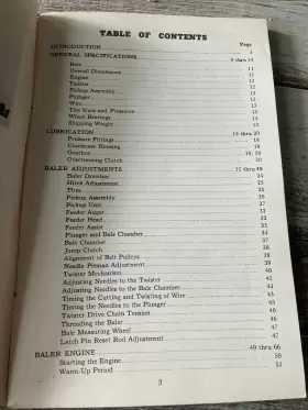 9-30061 J.I. CASE Automatic Wire Tie Baler Operators Manual #3