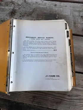 9-74561 J.I. CASE Wheel Drive Unit Loaders Mechanics Service #2