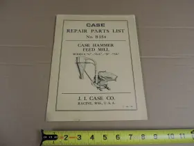 B154 J.I. CASE Hammer Mill Repair Manual Catalog