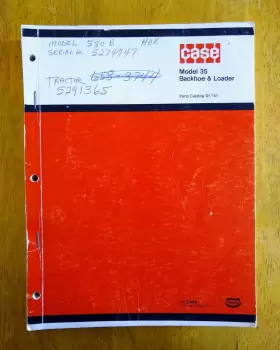 D1151 J-I CASE Ji Backhoe Loader Repair Manual Catalog