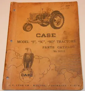 D213 J.I. CASE Inchs Tractor Catalog Iconic Eagle Trademark