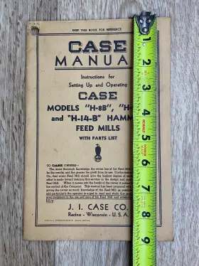 H-10-B J.I. CASE Manual Hammer Mills #2