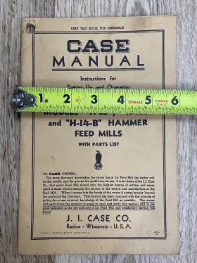 H-10-B J.I. CASE Manual Hammer Mills #3