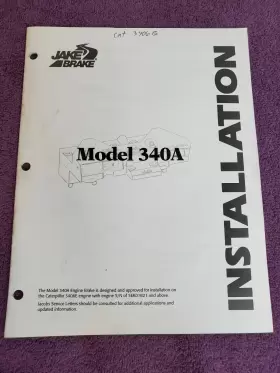 340A JACOBS Jake Brake Engine Manual