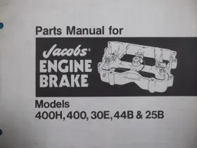 400H JACOBS Engine Brake Jake Manual Book Catalog #2