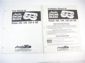 012323 JACOBS JAKE BRAKE Engine Cam Cummins Manual