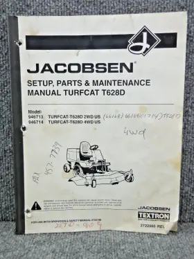2722080 JACOBSEN Turfcat Mower Manual Book