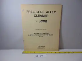 400501-2 JAMESWAY Star Book Farm Manual Stall Alley Cleaner
