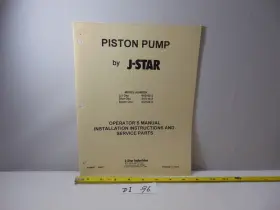 410100 JAMESWAY Star Book Farm Piston Pump Liftl Oxx