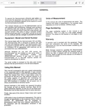 260L JCB Hammermaster Operators Owners Manual Pdf Usb #2