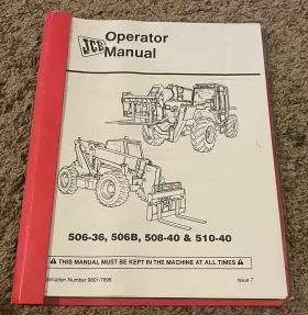 508-40 JCB Telehandler Operator Manual