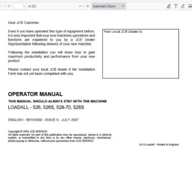 528-70 JCB Loadall Operators Manual Pdf Usb #2