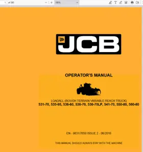 536-70LP JCB Operators Manual Usb #2