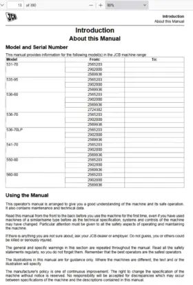 536-70LP JCB Operators Manual Usb #3