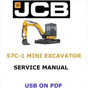 57C-1 JCB Mini Excavator Service Repair Manual Pdf Usb