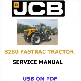8280 JCB Fastrac Tractor Service Repair Manual Pdf Usb
