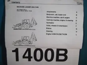 9800-8600A JCB Backhoe Loader Manual Book Catalog #3