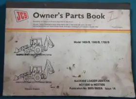 9800-8600A JCB Backhoe Loader Manual Book Catalog