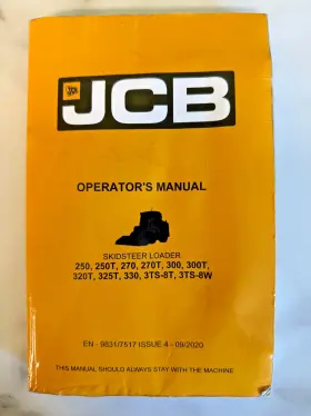 9831-7517 JCB Operators Manual Skid Steer Loader