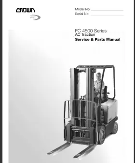 FC4545 JCB Crown Forklift Service Manual Pdf Usb