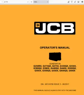 G440QX JCB Qx Operators Manual Pdf Usb