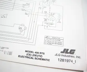 1281974 JLG Rough Terrain Scissor Lift Electrical Schematic
