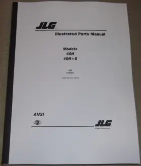 3120241 JLG Boom Lift Manual Book Catalog