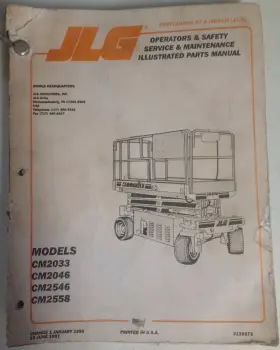 3120573 JLG Lift Service Operator Manual