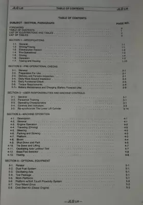3120624 JLG Boom Lift Operation Safety Manual Book #2