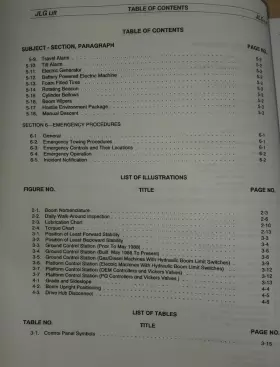 3120624 JLG Boom Lift Operation Safety Manual Book #3