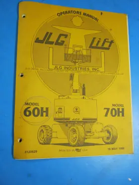 3120629 JLG Operators Manual Boom Lift Platform
