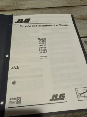 3120725 JLG Scissor Lift Service Manual Book Catalog