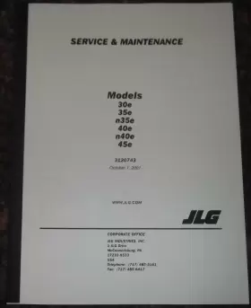 3120743 JLG Boom Lift Service Repair Manual