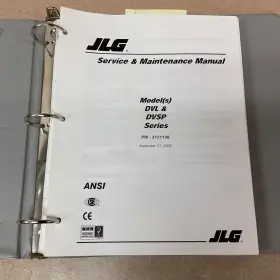 3121136 JLG Dvl Dvsp Vertical Mast Lift Service Manual Book