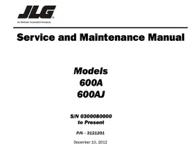 660AJ JLG Boom Lift Service Manual
