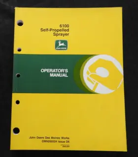 61GVG00 JOHN DEERE Propelled Sprayer Operators Manual