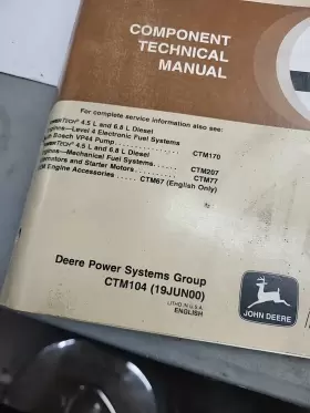 CTM207 JOHN DEERE Technical Manual Power Diesel Engines Fuels #2