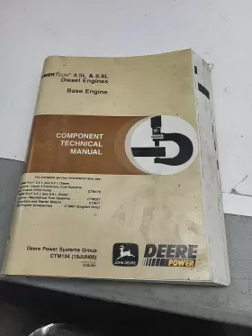 CTM207 JOHN DEERE Technical Manual Power Diesel Engines Fuels