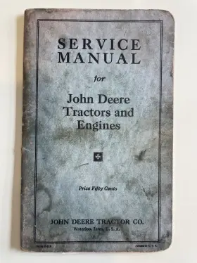 F-116 JOHN DEERE Tractor Service Manual Waterloo Boy Hit