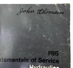 FOS-10 JOHN DEERE Pos Fundamentals Service Hydraulics Manual #2