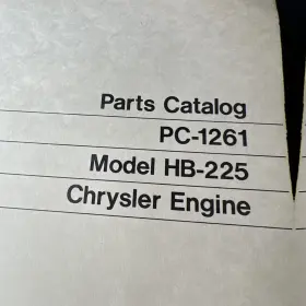 HB-225 JOHN DEERE Chrysler Engine Catalog #2
