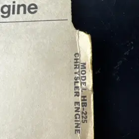 HB-225 JOHN DEERE Chrysler Engine Catalog #3