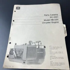 HB-225 JOHN DEERE Chrysler Engine Catalog