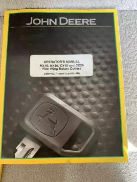 HX15 JOHN DEERE Flex Wing Rotary Cutters Owners Manual