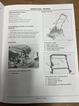 JS61 JOHN DEERE Walk Rotary Mowers Operators Manual #3