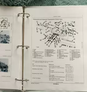 LX186 JOHN DEERE Ride Lawn Mower Service Manual Binder #2